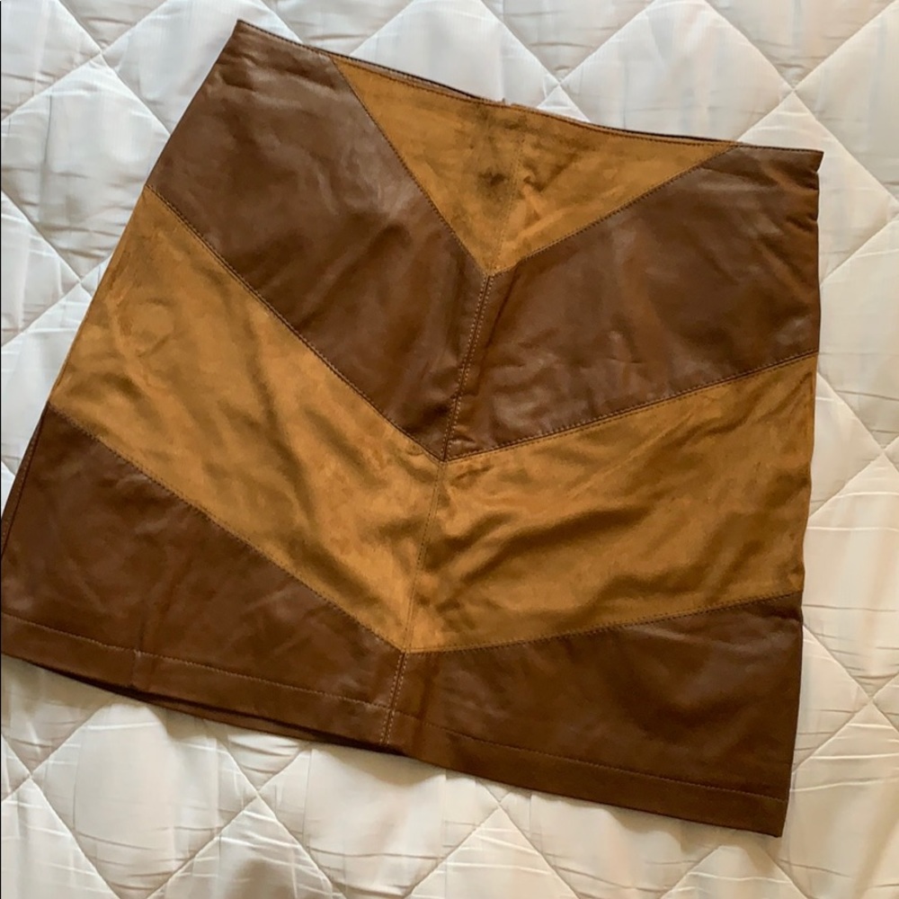 Adorable Faux Leather Skirt (Never Worn!)
